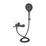 Змішувач для ванни Qtap Slavonice (з душовим гарнітуром) QTSLV259GMB48035 Gunmetal Black PVD