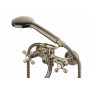 Змішувач для ванни PERLA "VALENCIA" БРОНЗА довгий гусак з аксесуарами PSH13049BR